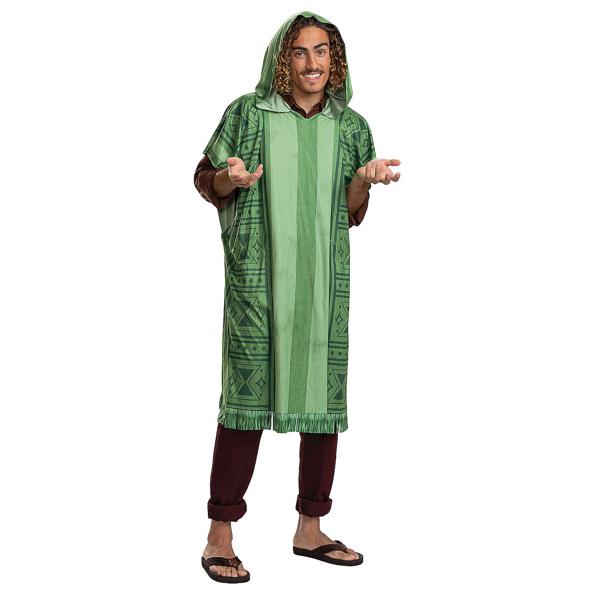 Bruno Adult Poncho Costume Accessory for Halloween Parties Cosplay and Themed Events