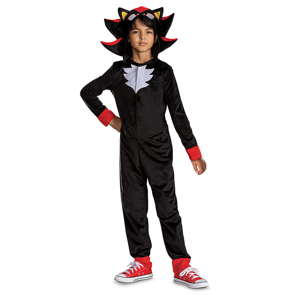 Kids Shadow the Hedgehog Costume for Halloween Parties and Superhero Dress Up Events
