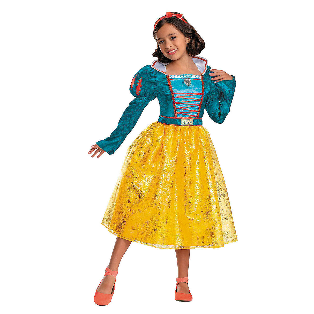 Deluxe Kids Snow White Costume for Halloween Parties Dress Up and Trick Or Treating Adventures