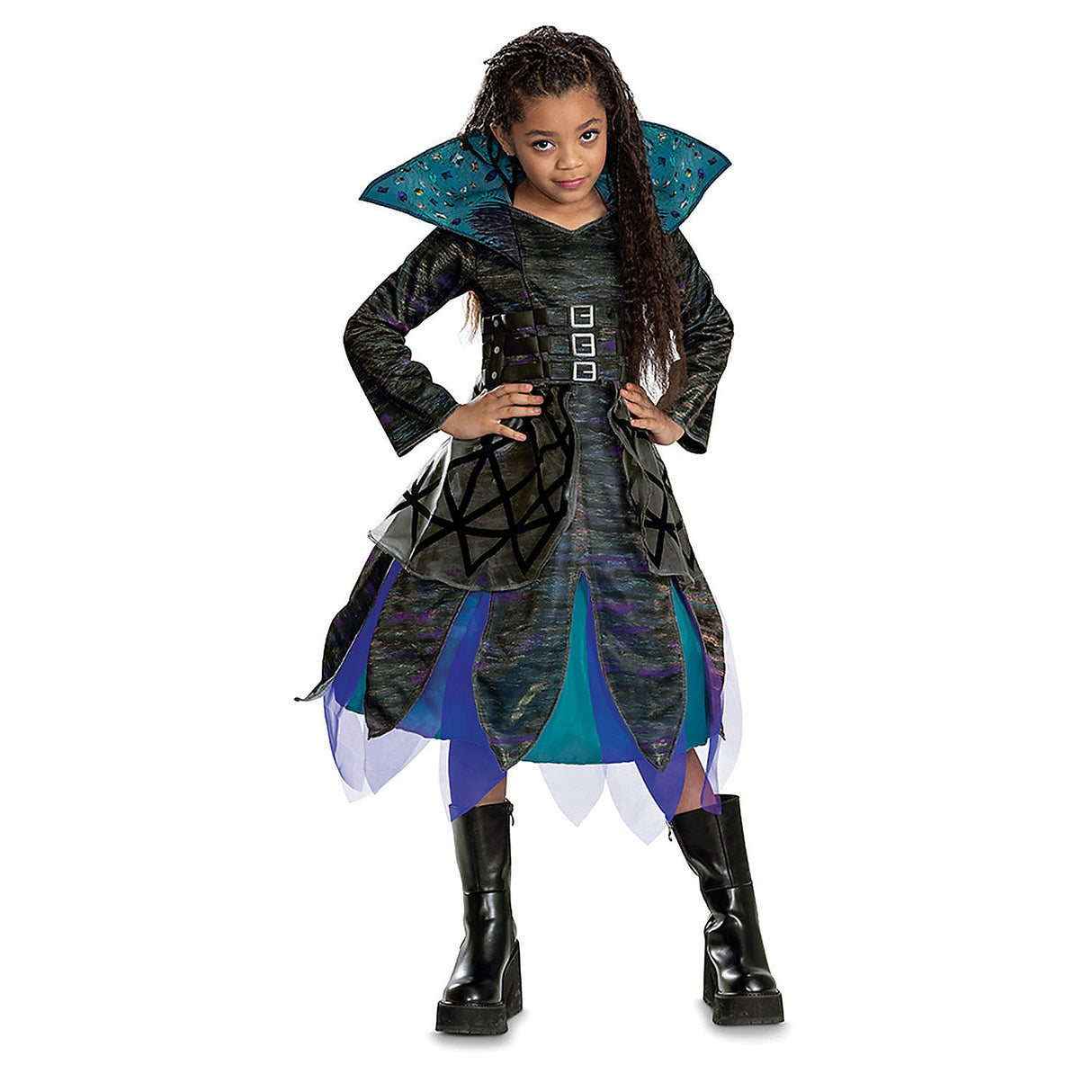Deluxe Girl's Uliana Costume from Disney Descendants 4 for Halloween Parties and Themed Events