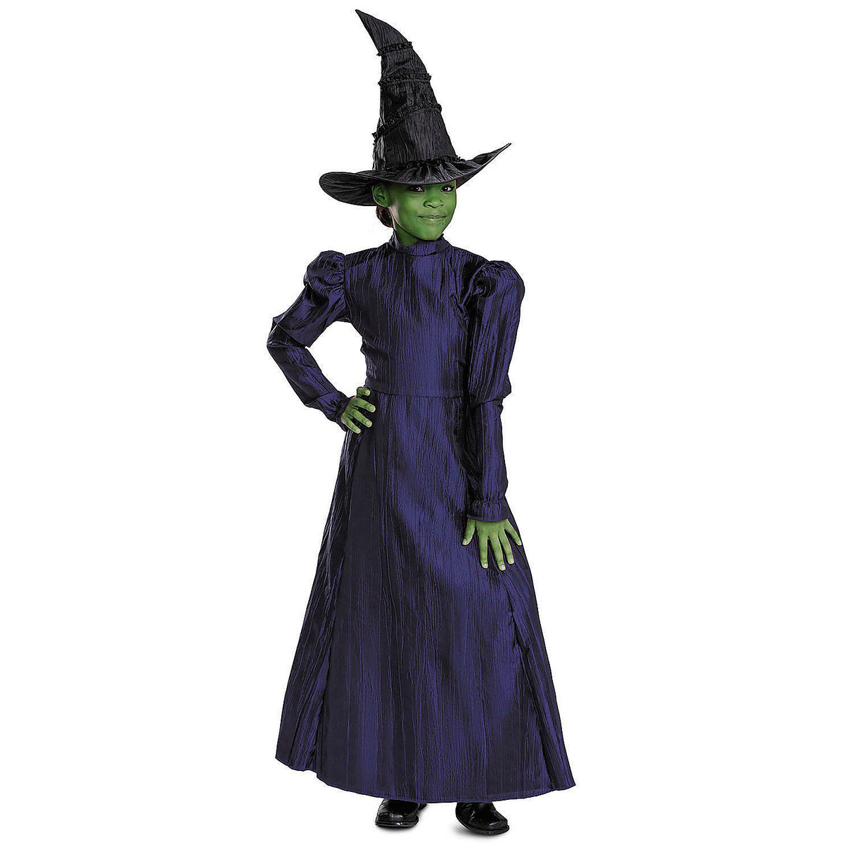 Toddler Deluxe Wicked Elphaba Purple Dress Costume for Halloween Parties and Dress-Up Fun