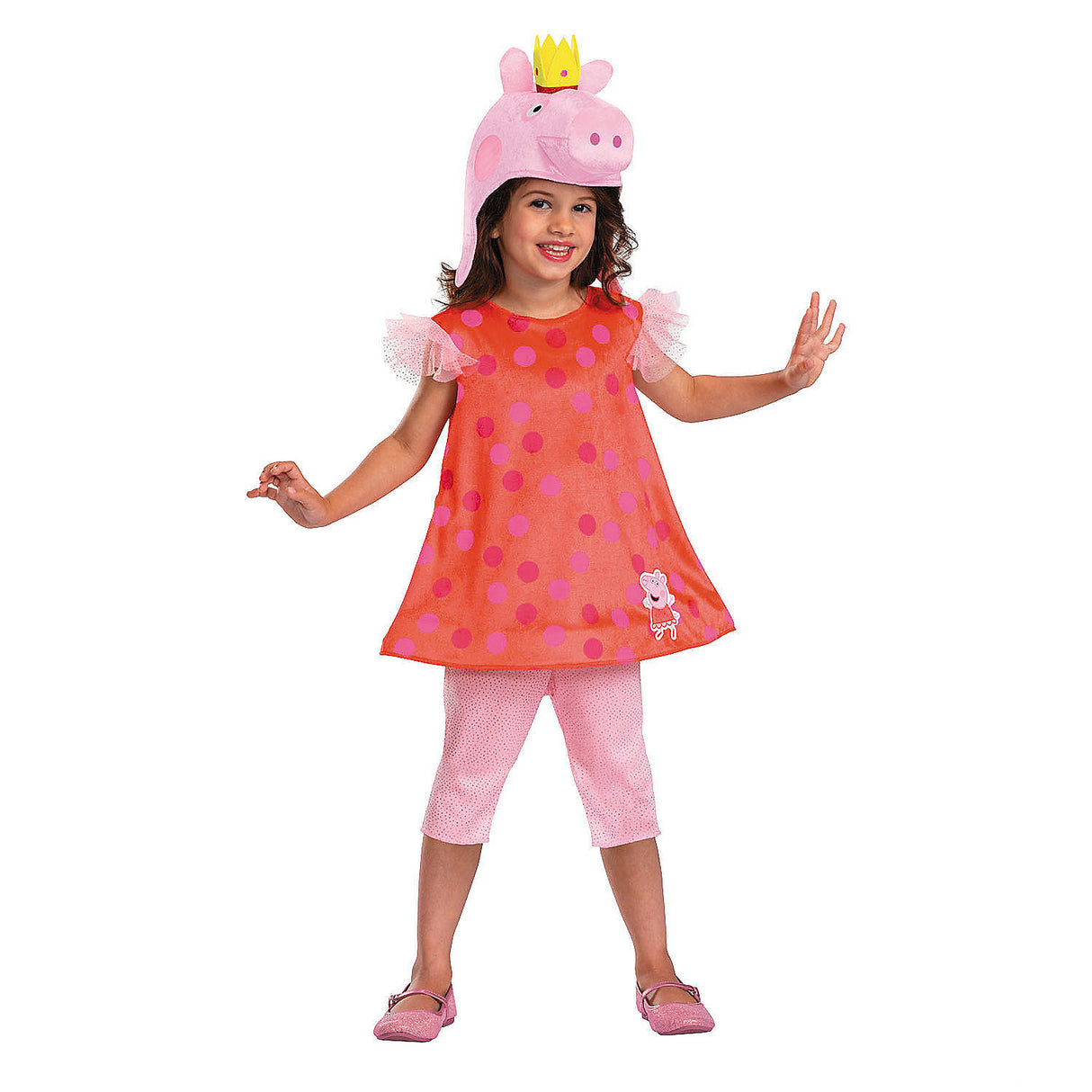 Classic Toddler Peppa Pig Dress Costume for Halloween Parties and Dress Up Fun