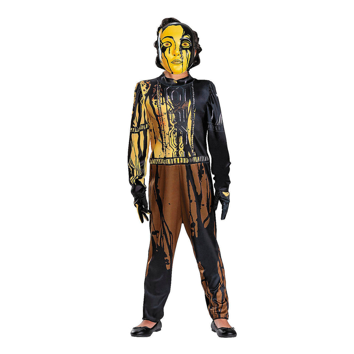 Classic Kids Bendy and the Dark Revival Audrey Jumpsuit Costume for Halloween Parties and Themed Events