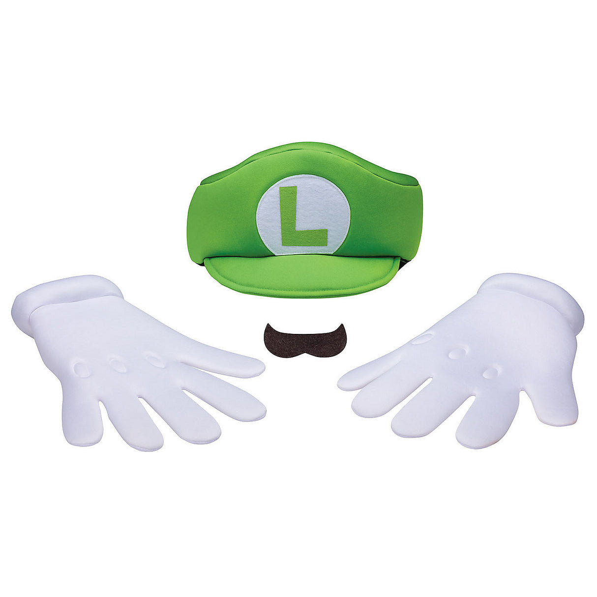 Classic Super Mario Bros Luigi Costume Accessory Kit for Fun Halloween Parties and Themed Events