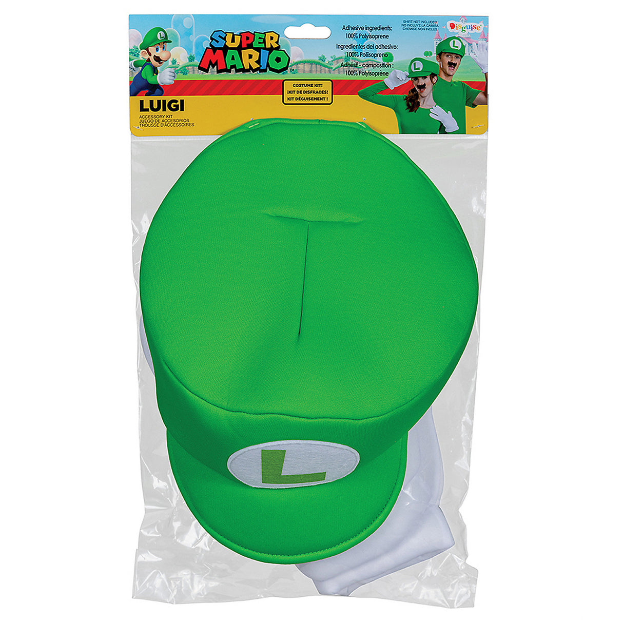 Classic Super Mario Bros Luigi Costume Accessory Kit for Fun Halloween Parties and Themed Events