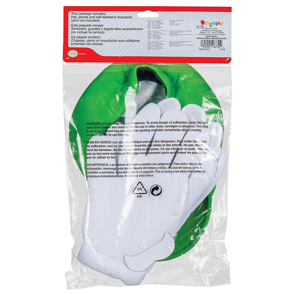 Classic Super Mario Bros Luigi Costume Accessory Kit for Fun Halloween Parties and Themed Events