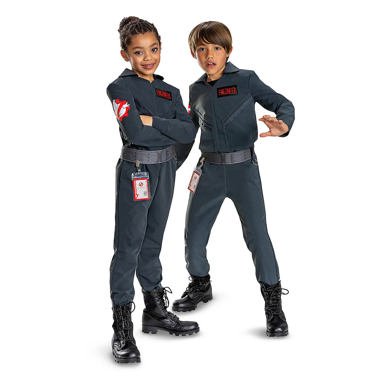 Kids Classic Ghostbusters Engineer Suit Costume for Halloween Parties Comic Con and Superhero Play