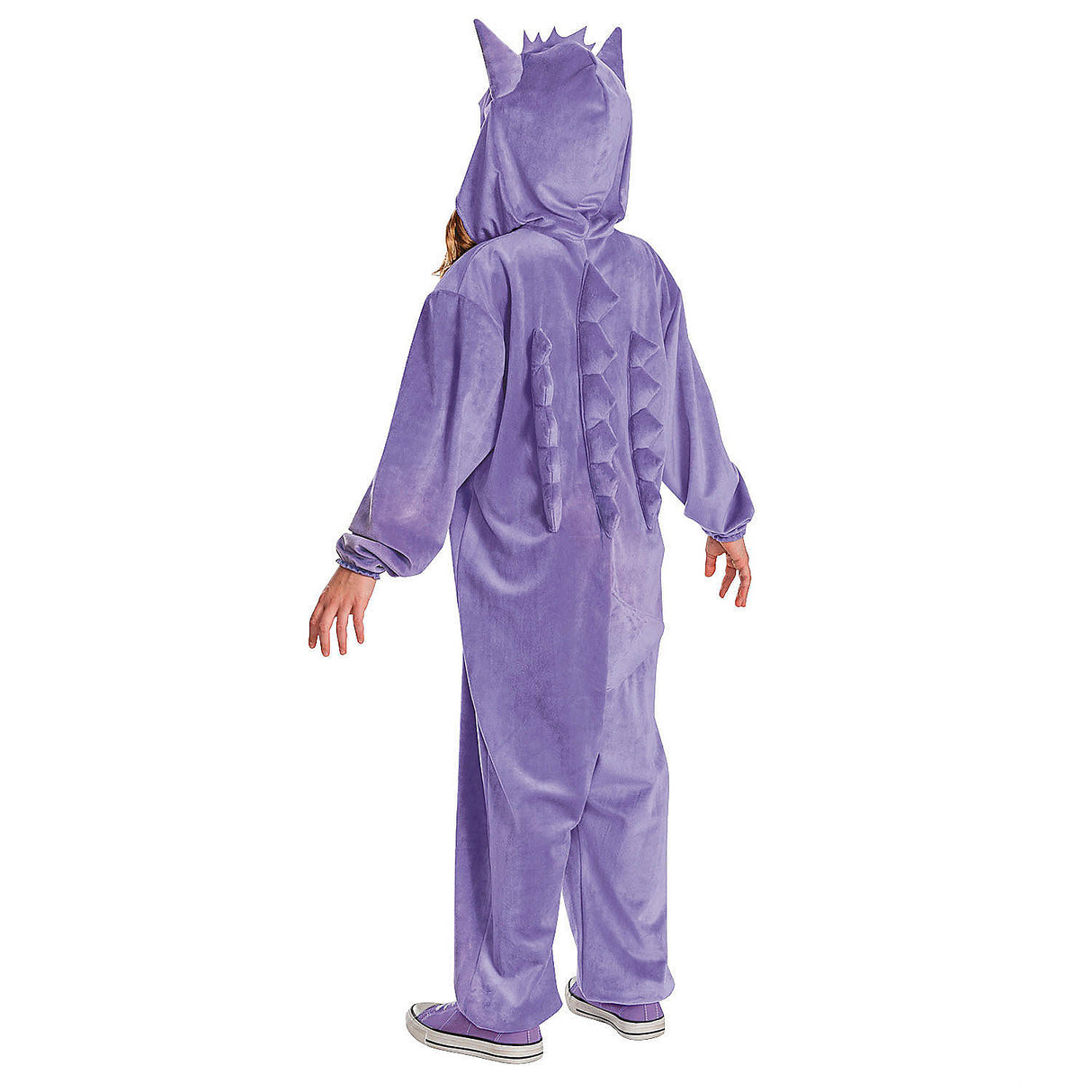 Kids Deluxe Pokmon Gengar Hooded Jumpsuit Costume for Halloween Trick or Treating and Themed Birthday Parties