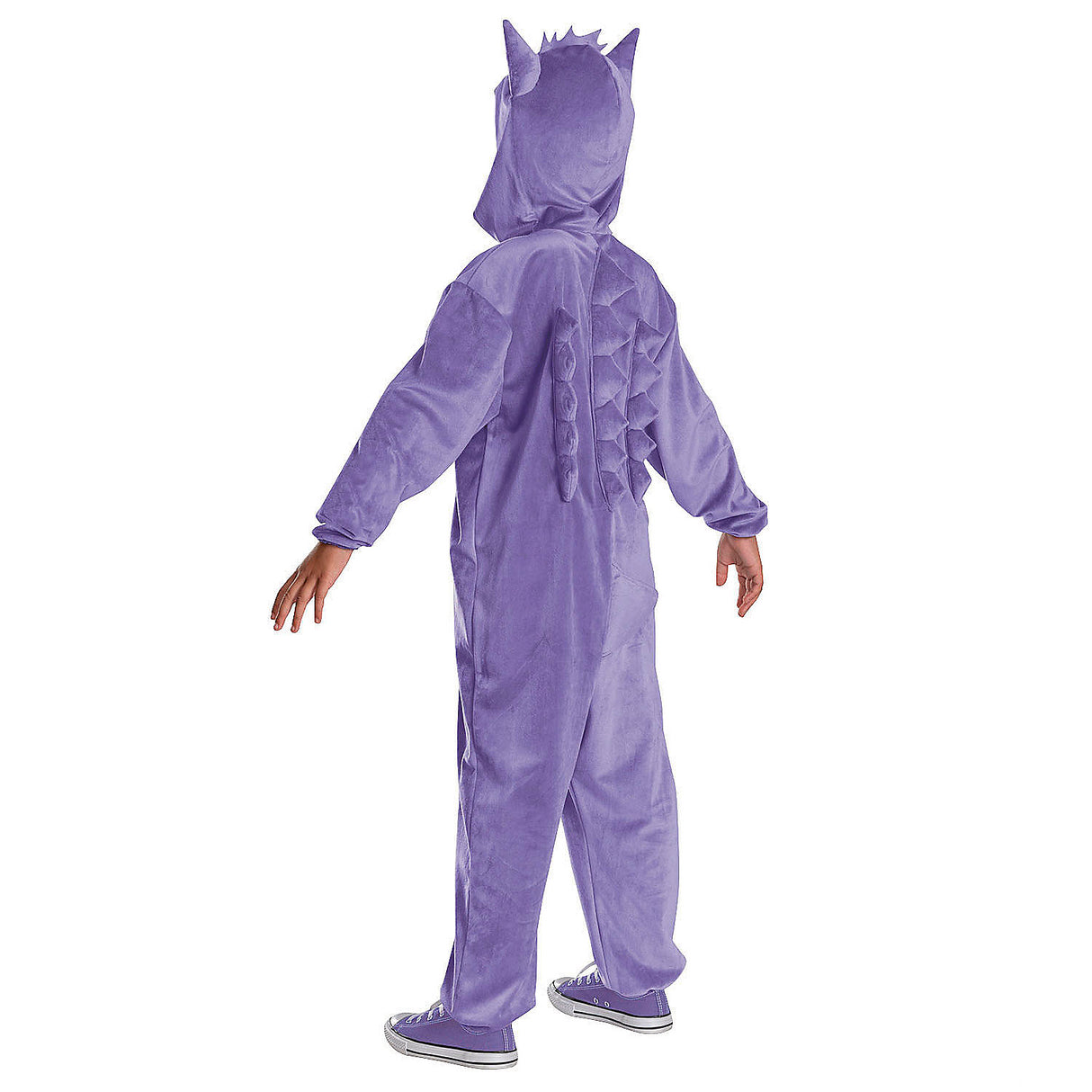 Kids Deluxe Pokmon Gengar Hooded Jumpsuit Costume for Halloween Trick or Treating and Themed Birthday Parties