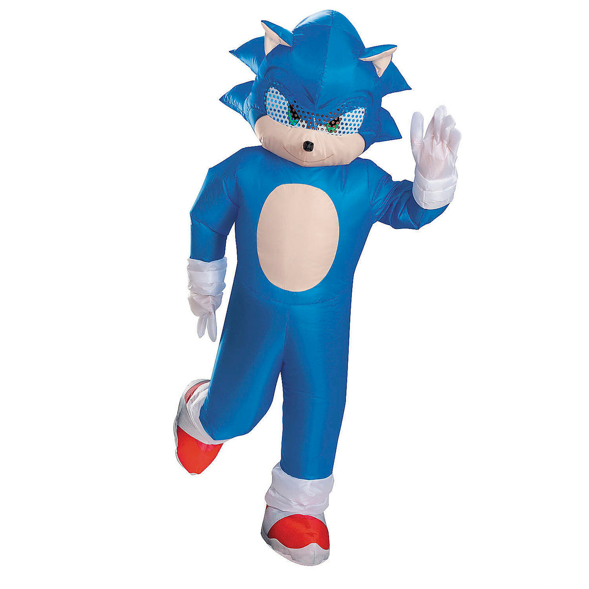 Fun Inflatable Sonic the Hedgehog Adult Costume for Halloween Parties and Themed Events