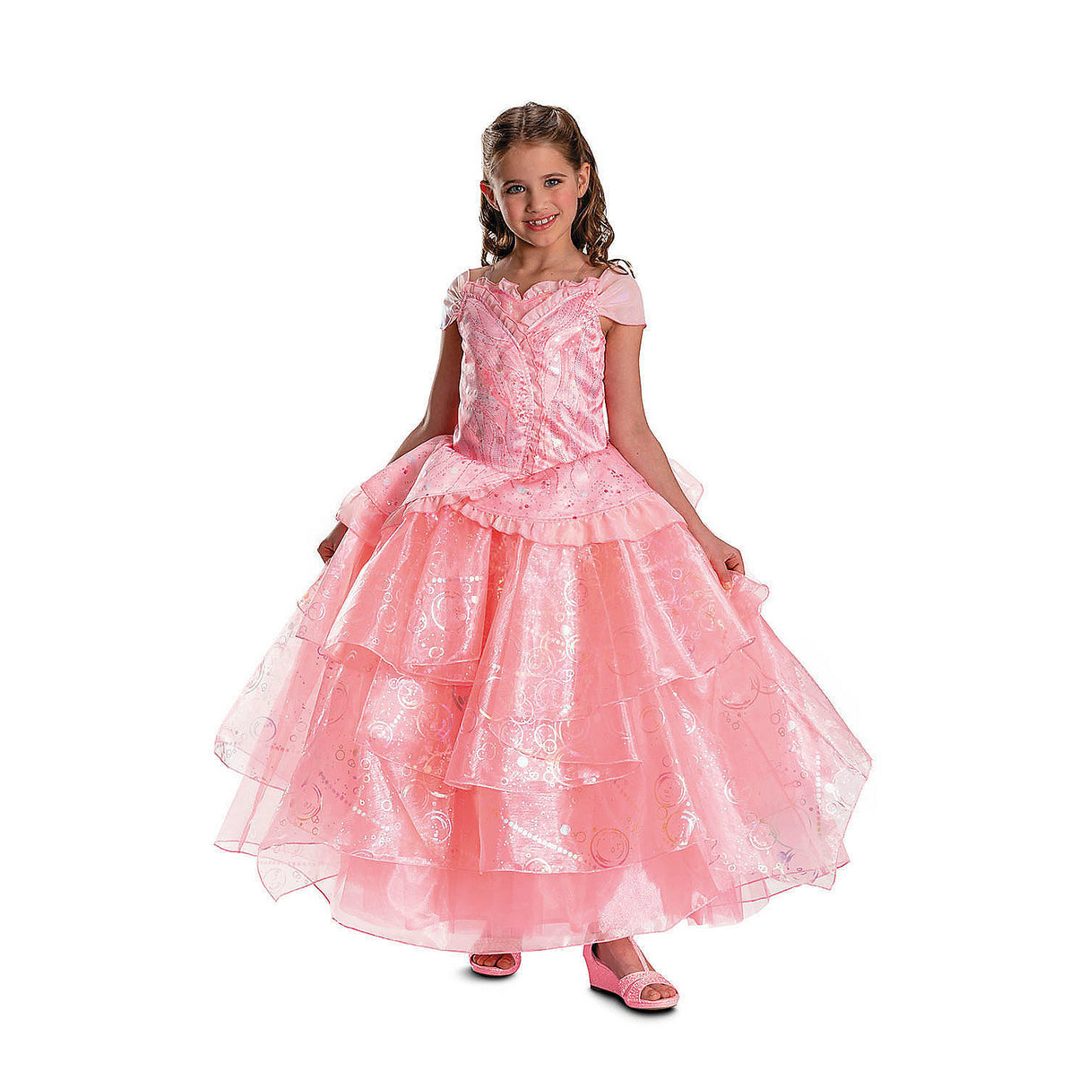Kids Prestige Wicked Glinda Pink Dress for Halloween Parties and Character Dress Up