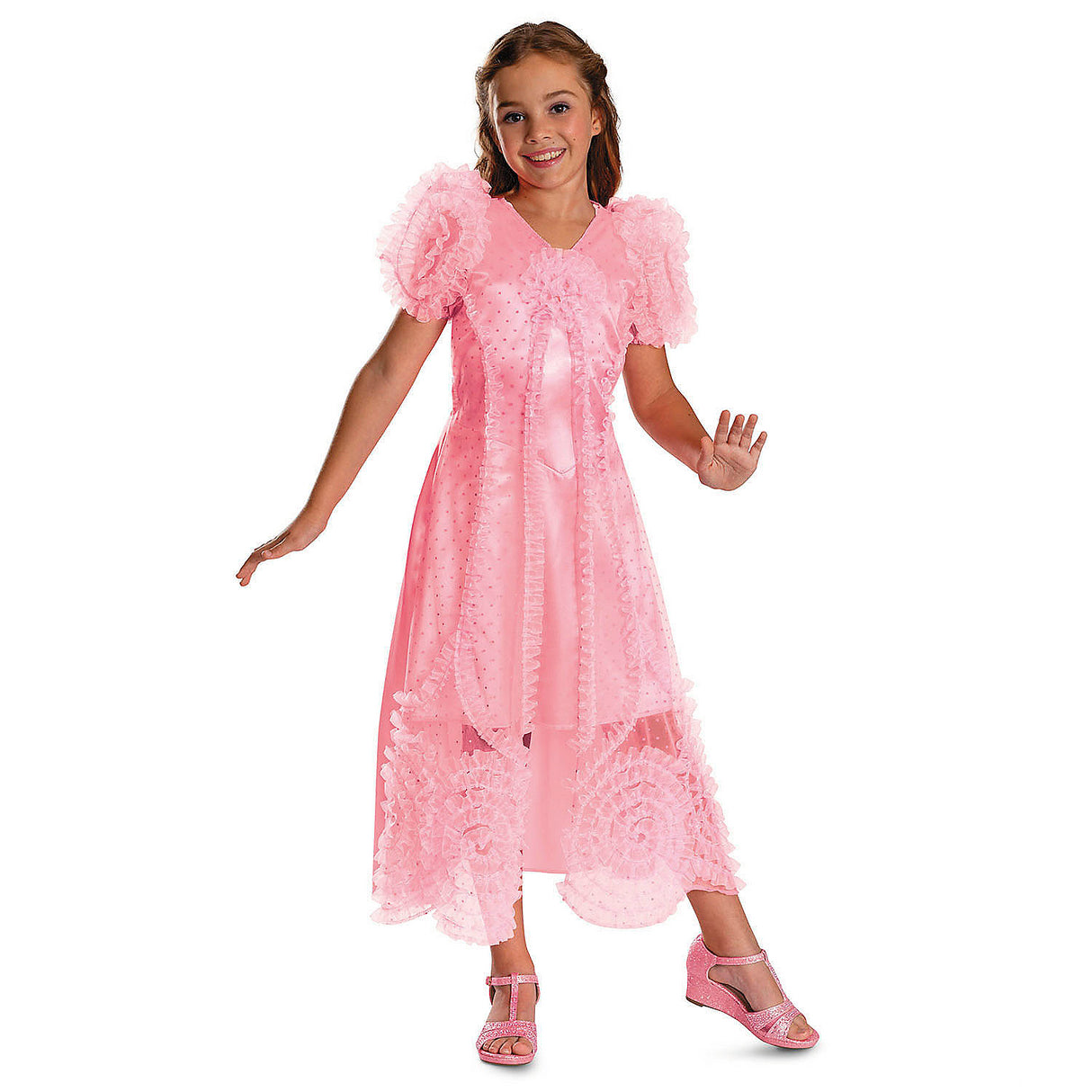 Kids Classic Wicked Glinda Dress Costume for Halloween Parties Events and Themed Dress Up