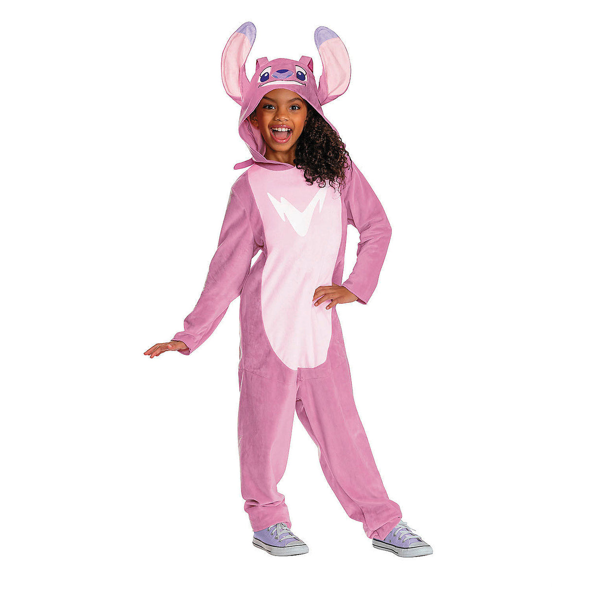Kids Classic Lilo and Stitch Angel Jumpsuit Costume for Halloween Parties and Dress-Up Events
