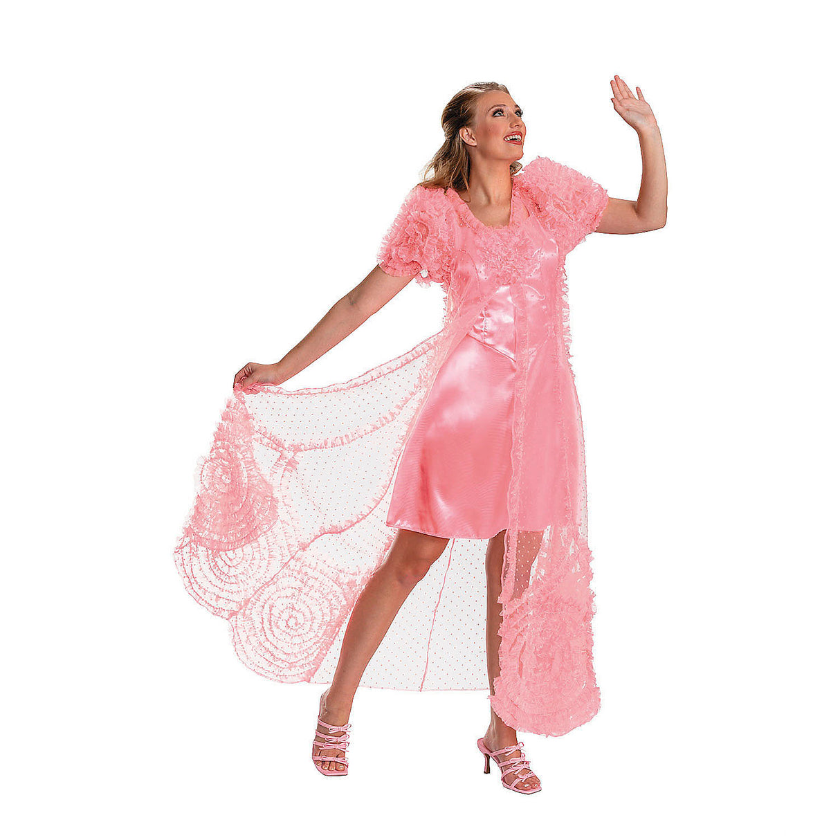 Deluxe Wicked Glinda Dress Costume for Halloween Parties Dress Up and Themed Events