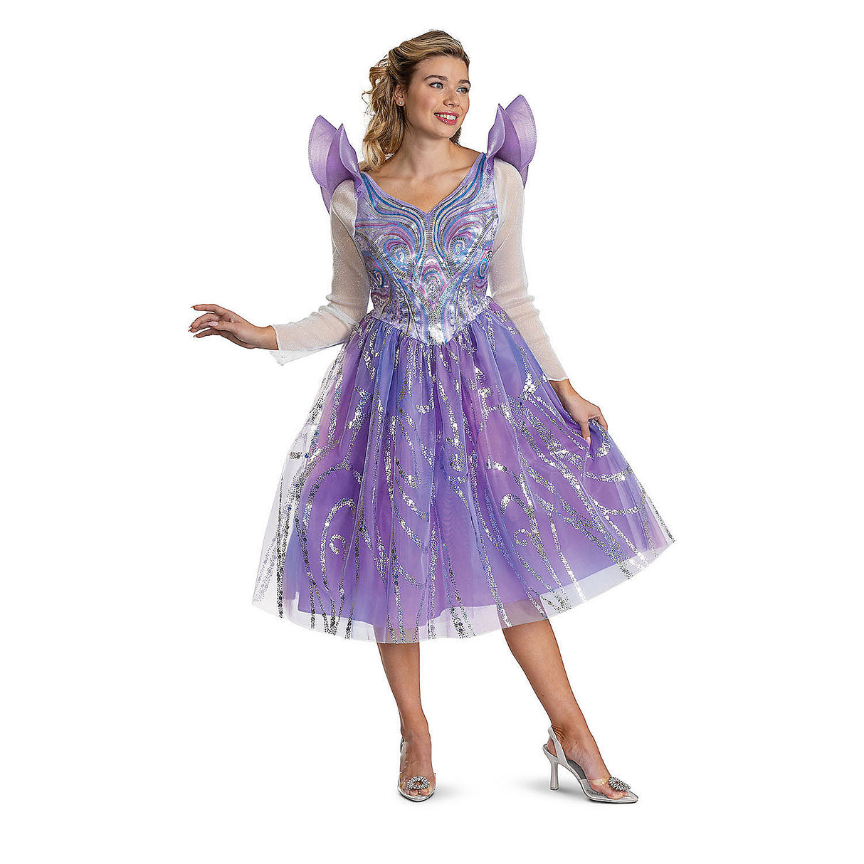 Deluxe Glinda Dress Costume for Halloween Themed Events and Costume Parties