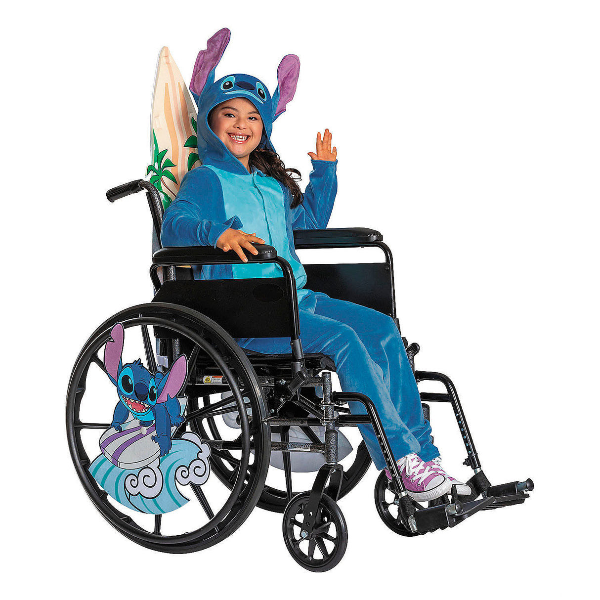 Kids Adaptive Lilo and Stitch Wheelchair Cover Costume for Halloween Parties and Trick or Treating Adventures