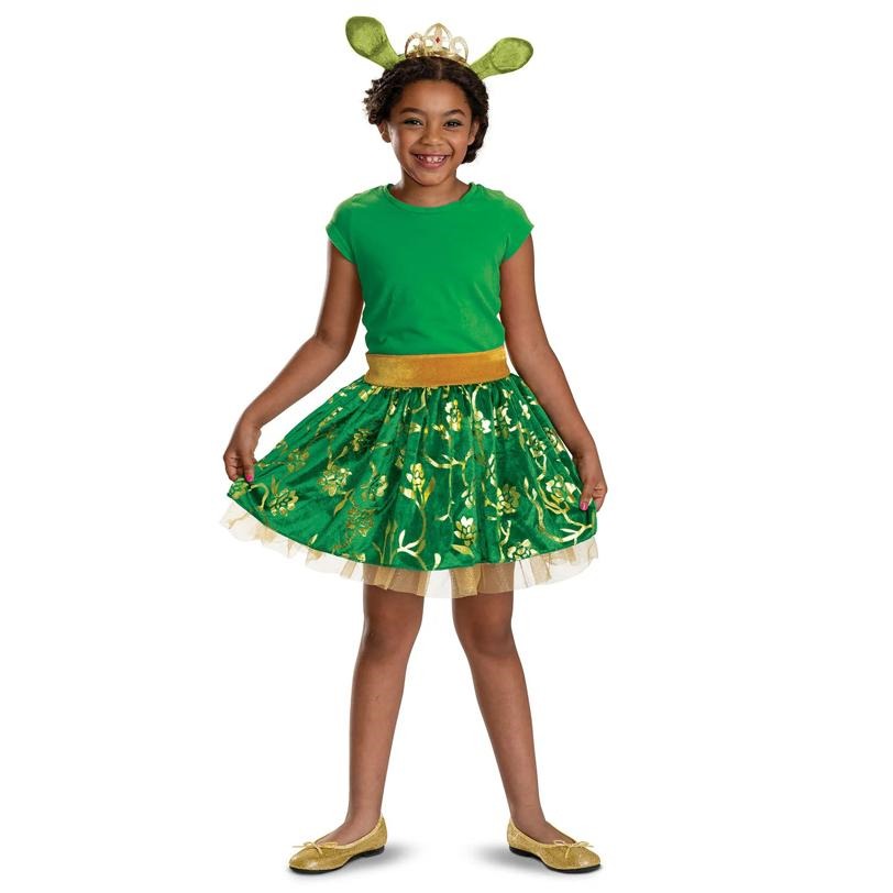 Kids Shrek Fiona Headband & Tutu Costume Kit