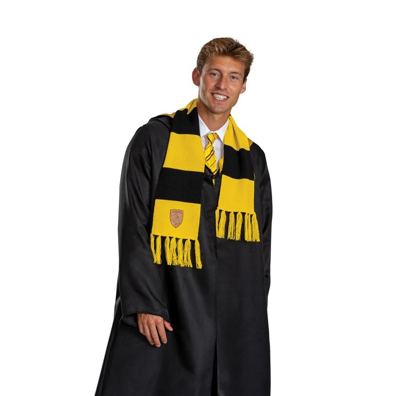 42" Harry Potter Hufflepuff House Crest Scarf Costume Accessory