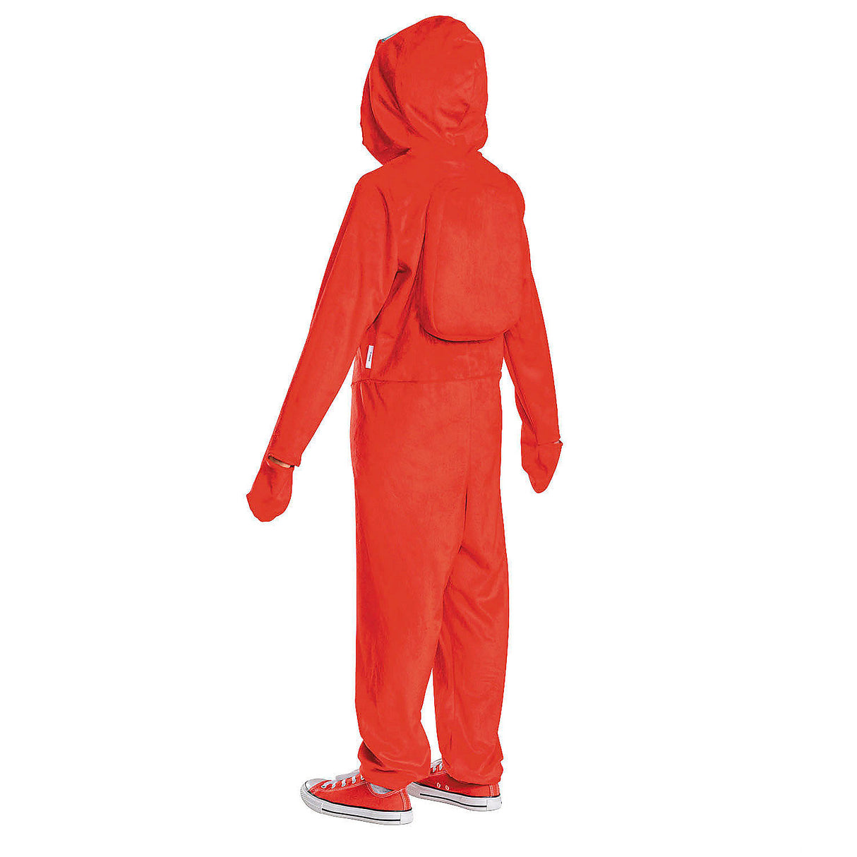 Kids Among Us Red Impostor Hooded Jumpsuit Costume for Halloween Trick Or Treating Adventures