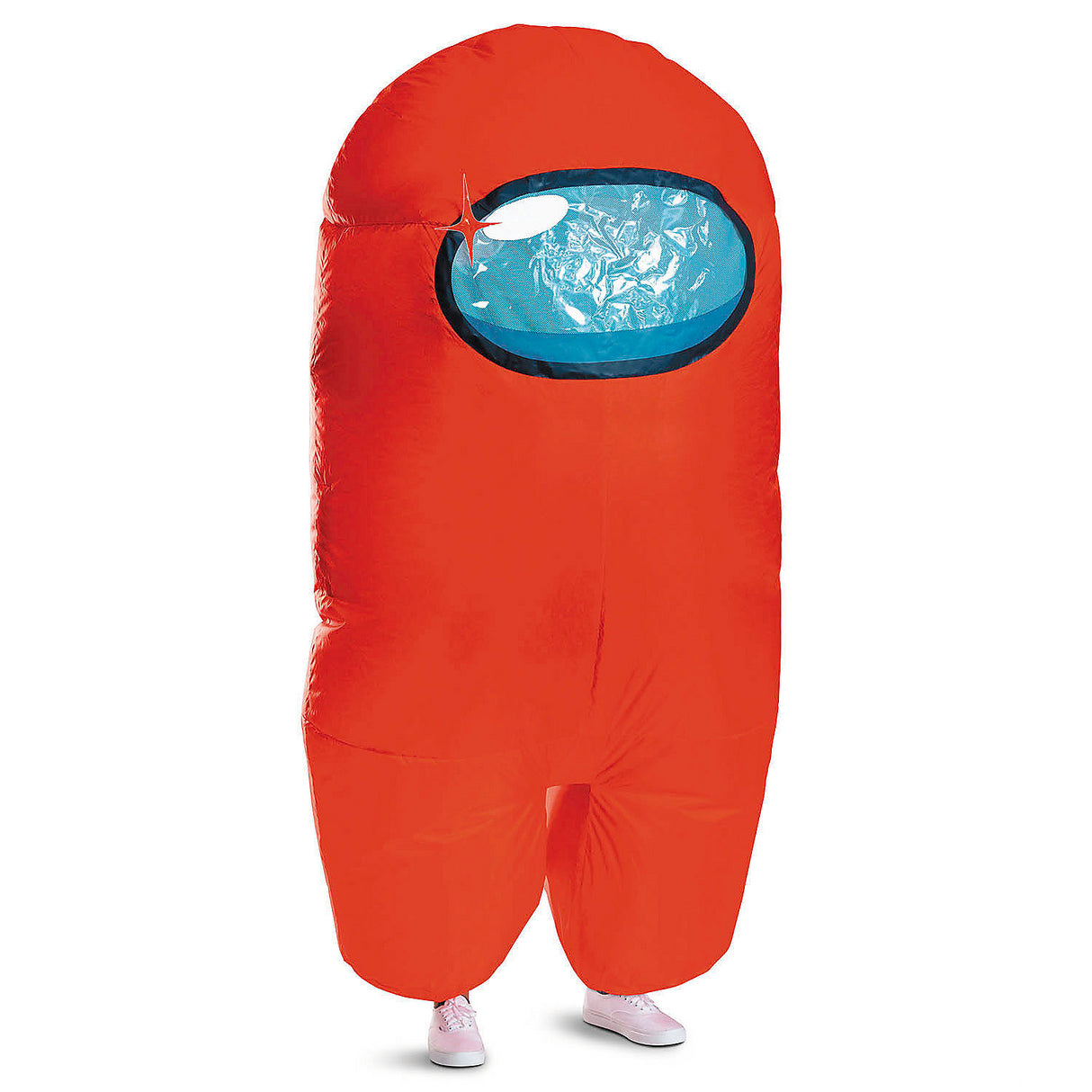 Inflatable Among Us Red Imposter Costume for Halloween Parties and Trick or Treating Fun
