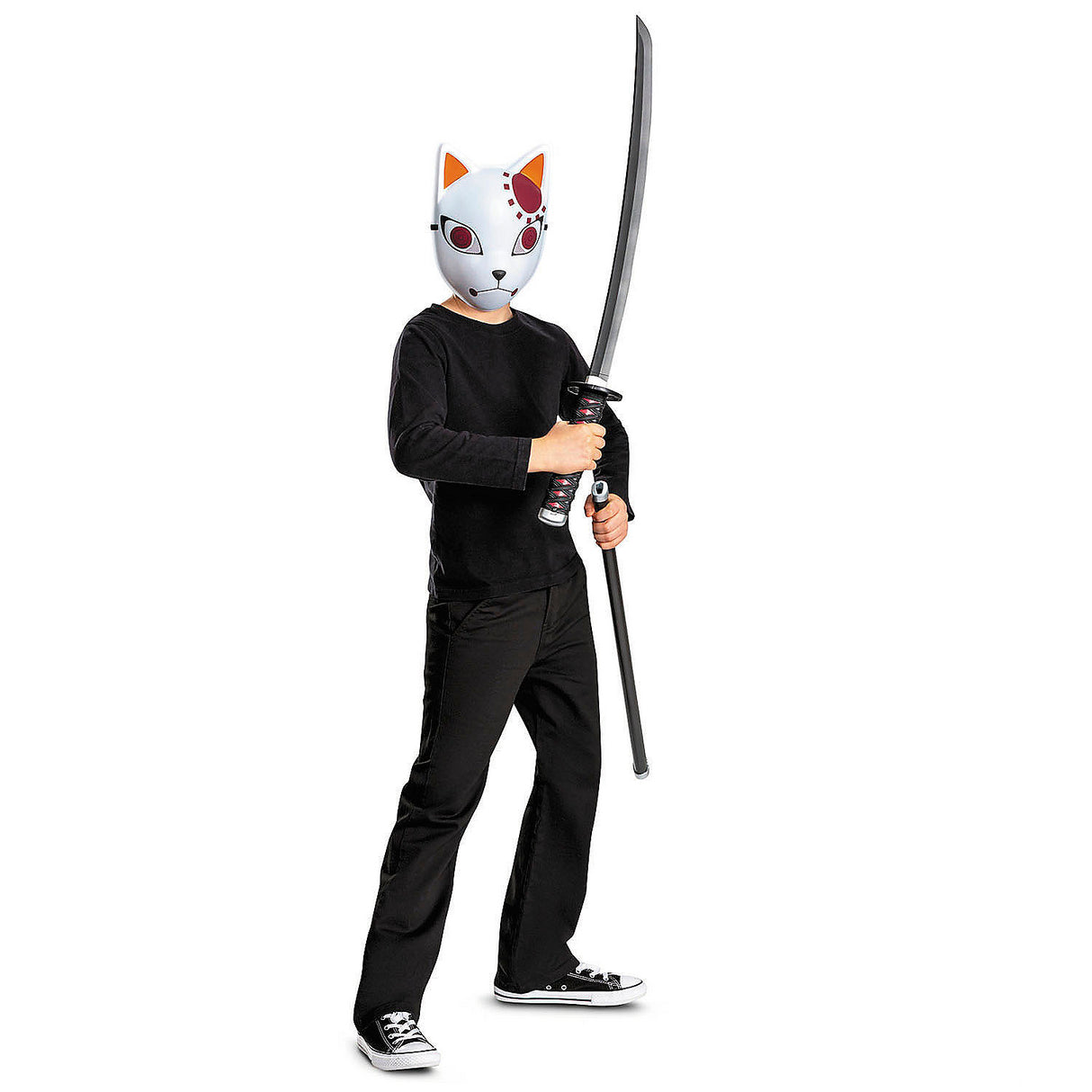 Deluxe Kids Demon Slayer Tanjiro Kamado Sword Costume Accessory for Halloween Themed Parties and Cosplay Events