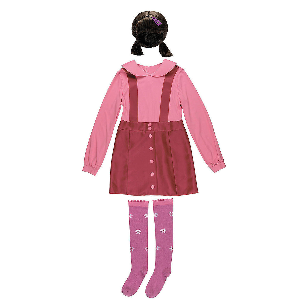 Deluxe Squid Game Young-hee Doll Costume for Halloween Parties and Themed Events