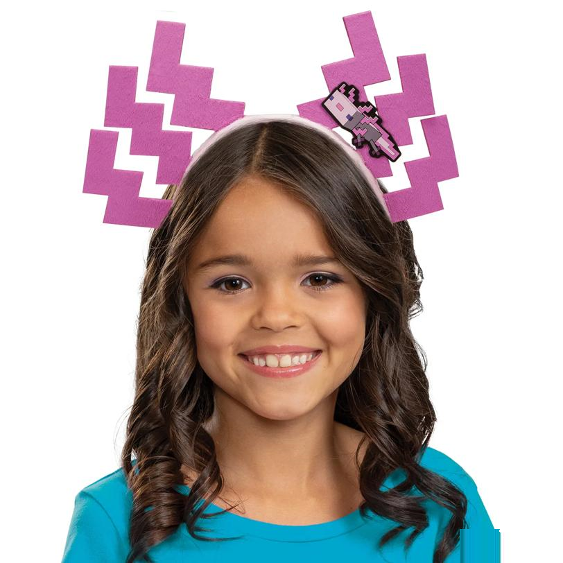 Minecraft Pink Axolotl Ears Costume Accessory
