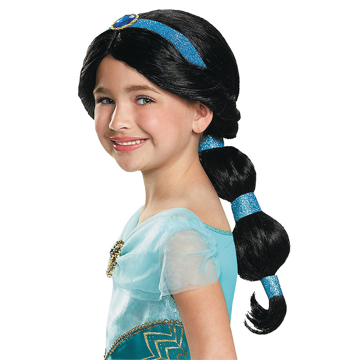 Adorable Jasmine Child Wig for Halloween Dress Up Parties and Disney Themed Events