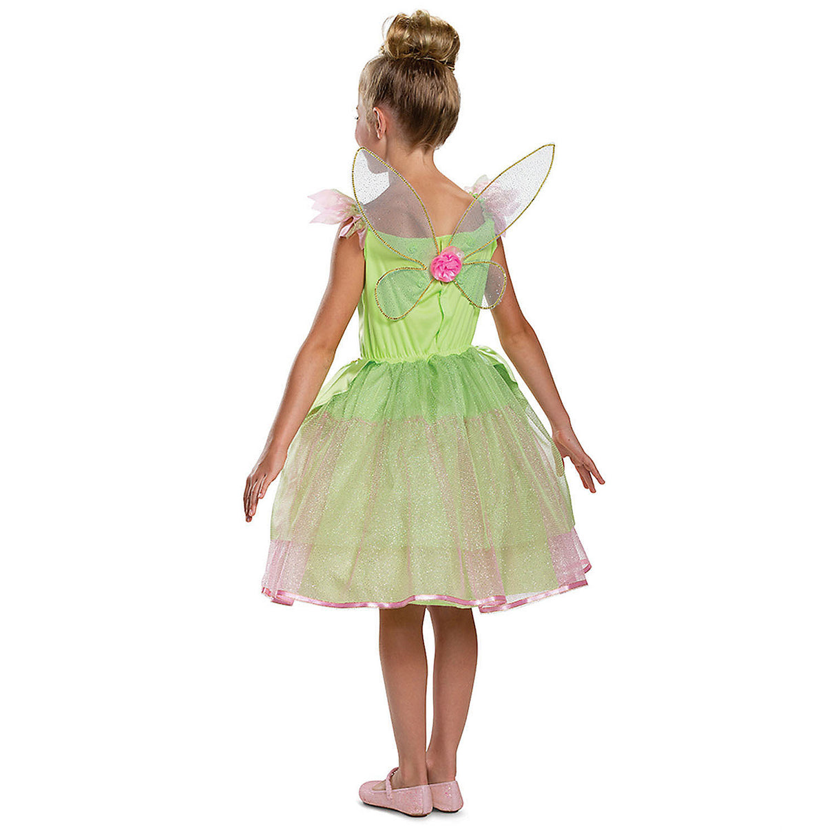 Kids Tinker Bell Dress Costume with Wings for Halloween Parties and Dress Up Adventures