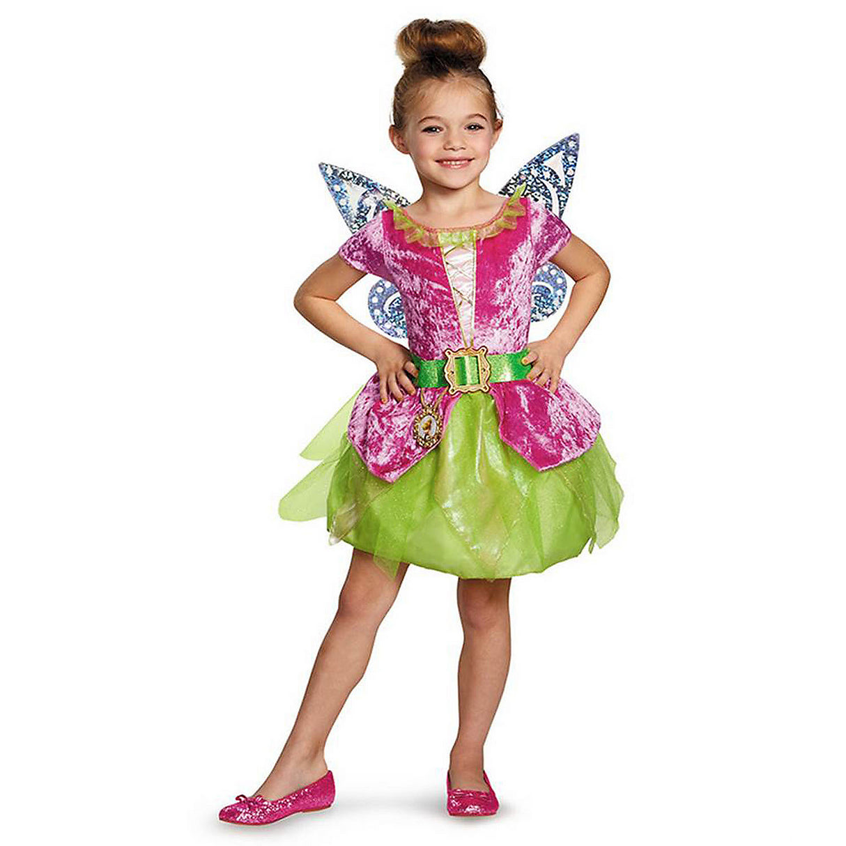 Kids Classic Disney Tinker Bell Pirate Dress Costume for Halloween Parties and Magical Dress Up Adventures