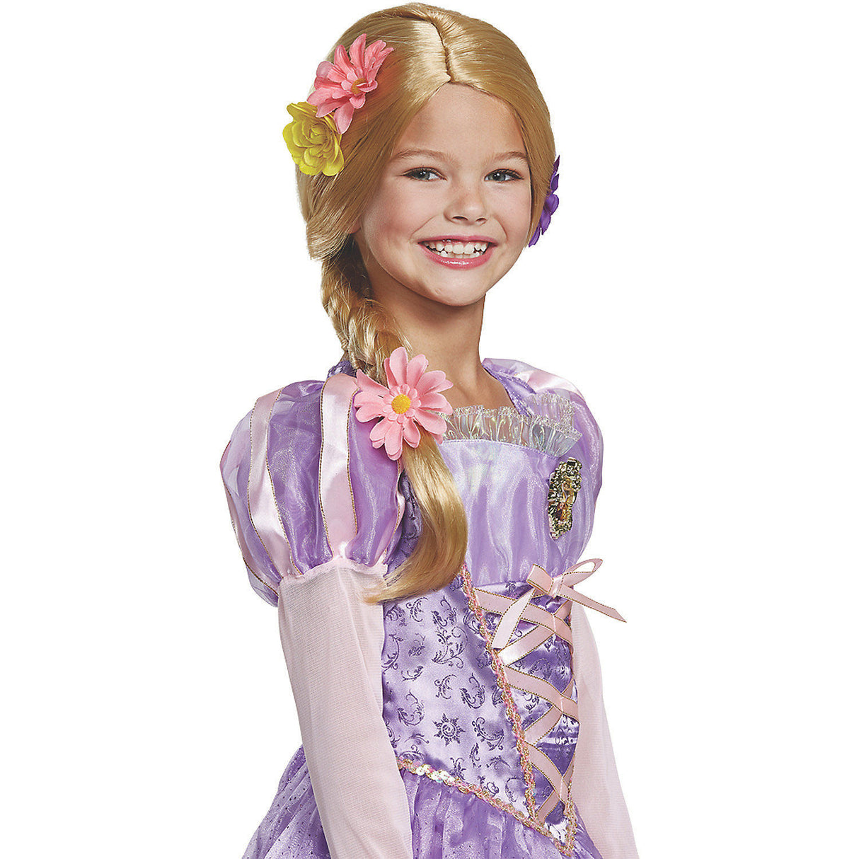 Deluxe Rapunzel Child Wig for Disney Princess Dress Up and Costume Parties