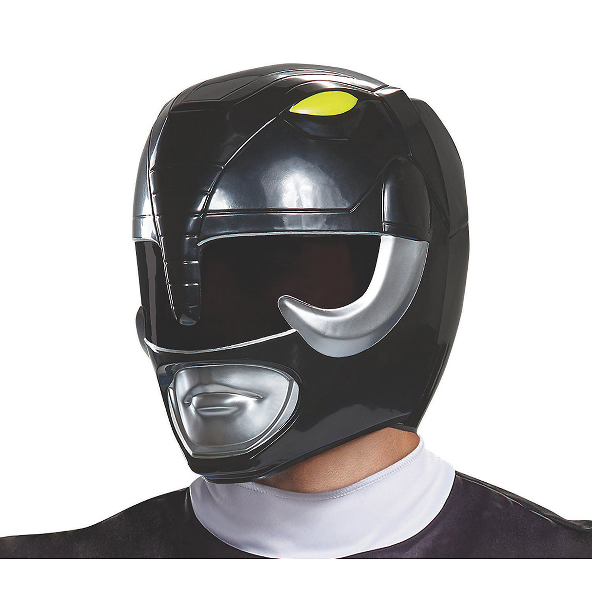 Authentic Black Ranger Adult Helmet for Superhero Costumes Halloween Parties and Comic Con Events