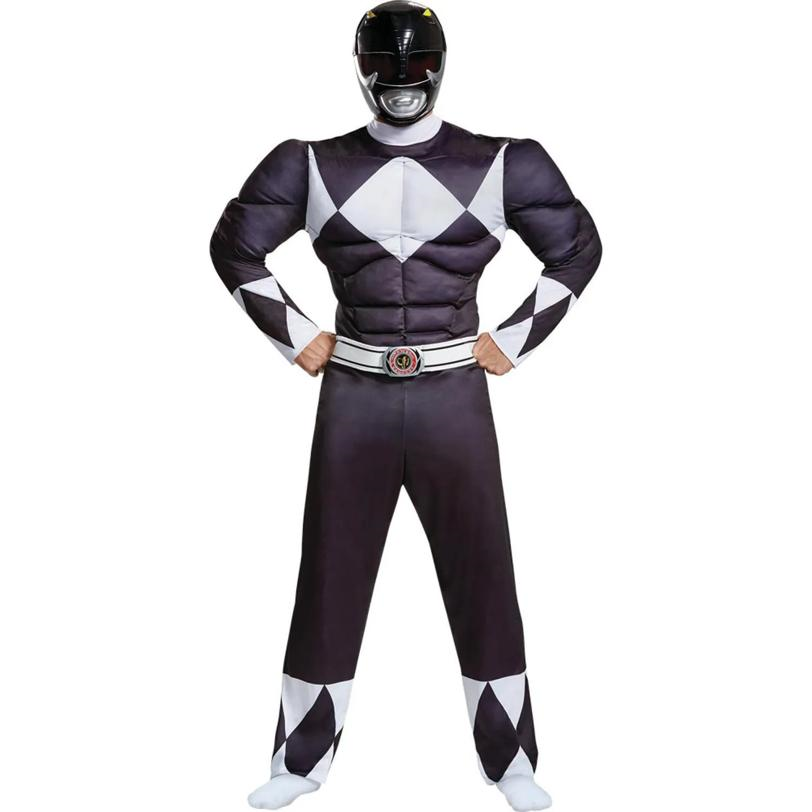 Black Ranger Classic Muscle Adult Costume