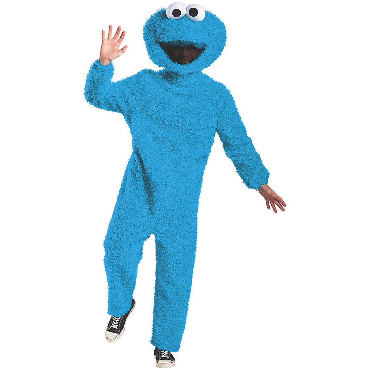Authentic Cookie Monster Prestige Adult Costume for Halloween Parties and Themed Events