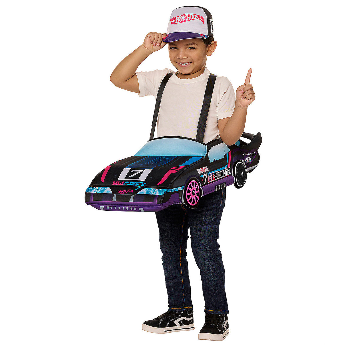 Fun Kids Hot Wheels Ride Along GT Scorcher Costume for Halloween Dress Up and Imaginative Play