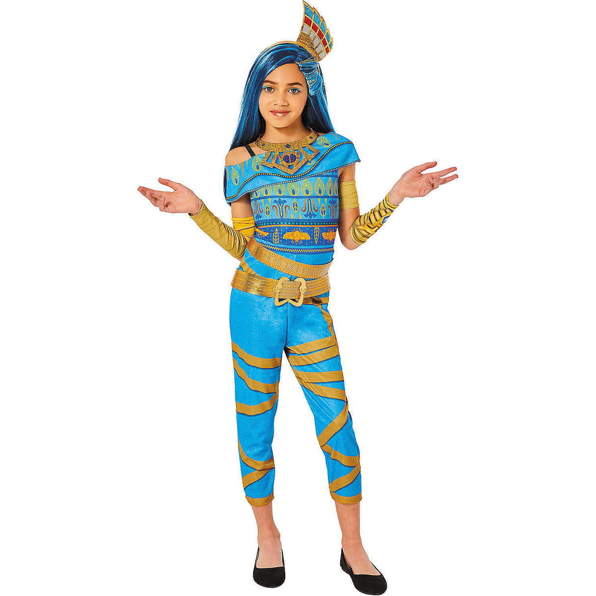 Official Monster High Cleo De Nile Costume for Kids Halloween Parties Themed Events and Dress-Up Fun