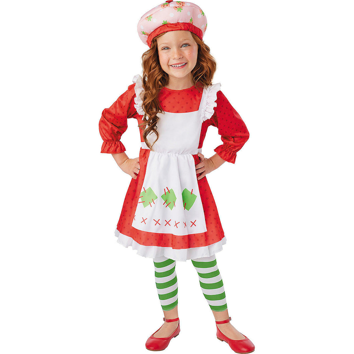Adorable Toddler Strawberry Shortcake Costume for Halloween Parties and Dress Up Fun