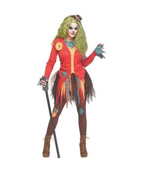Rowdy Clown Adult Costume Dress Halloween Outfit