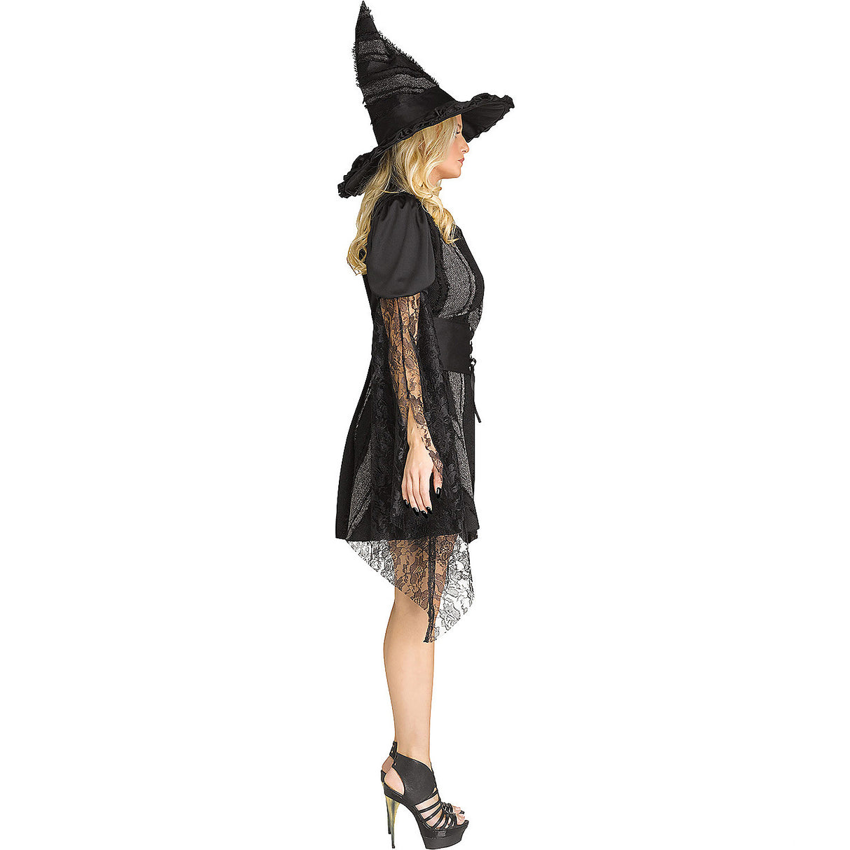 Charming Adult Stitch Witch Costume for Halloween Parties and Enchanting Celebrations