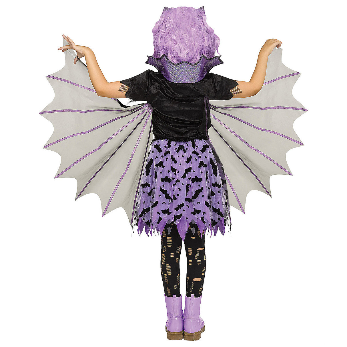Enchanting Kid's Batwing Beauty Costume for Halloween Parties and Magical Dress Up Events