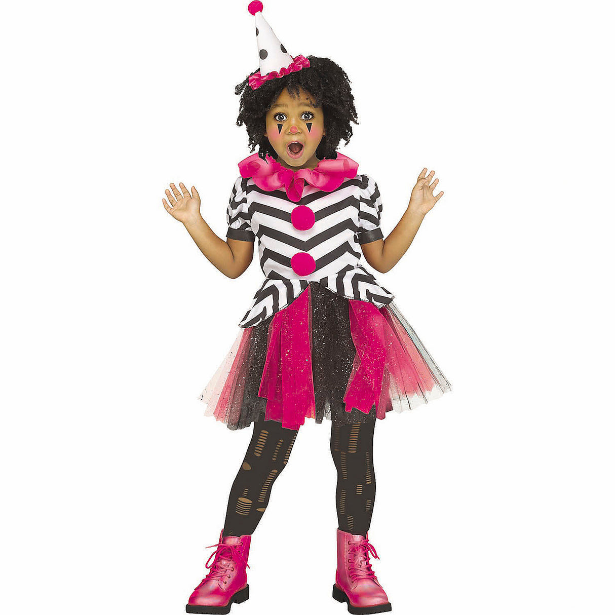 Whimsical Toddler Circus Harlequin Dress Costume for Carnival Events and Playful Dress-up Occasions
