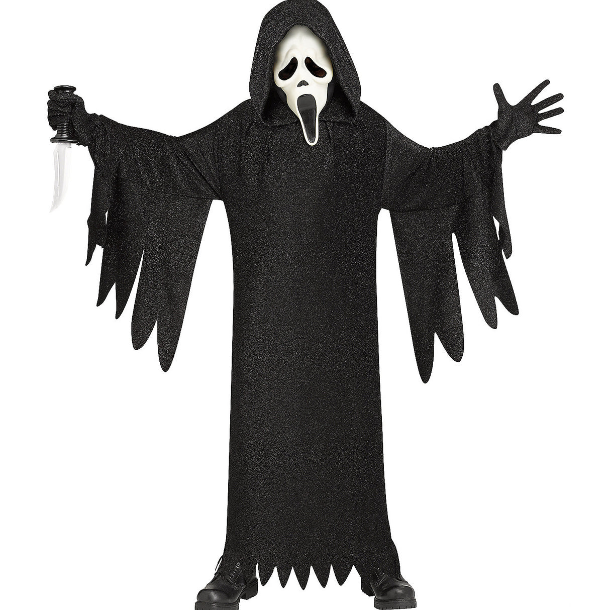 Ghost Face 25th Anniversary Child Costume for Halloween Parties Frightening Fun and Scary Adventures