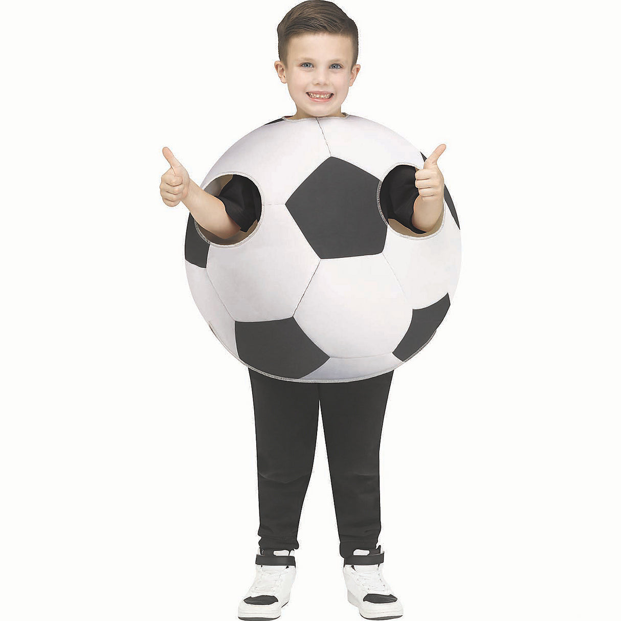 Kids Soccer Sports Ball Polyester Tunic Costume for Halloween Parties Sports Events and Costume Play