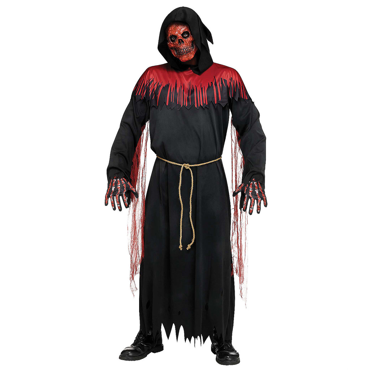 Creepy Adult Blood Rain Reaper Costume for Halloween Haunted Events and Scary Movie Parties