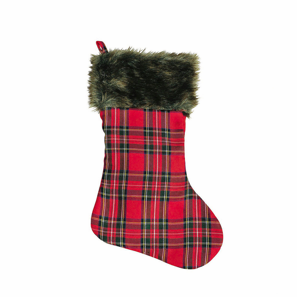 Cozy 17 Merry Match Red Green Plaid Christmas Stocking for Holiday Decor and Festive Celebrations