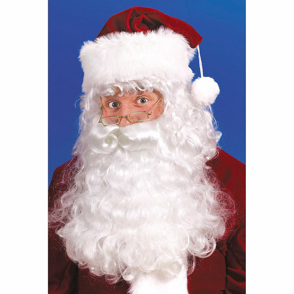 Classic Santa Claus Wig And Beard Set For Christmas Holiday Celebrations And Themed Parties