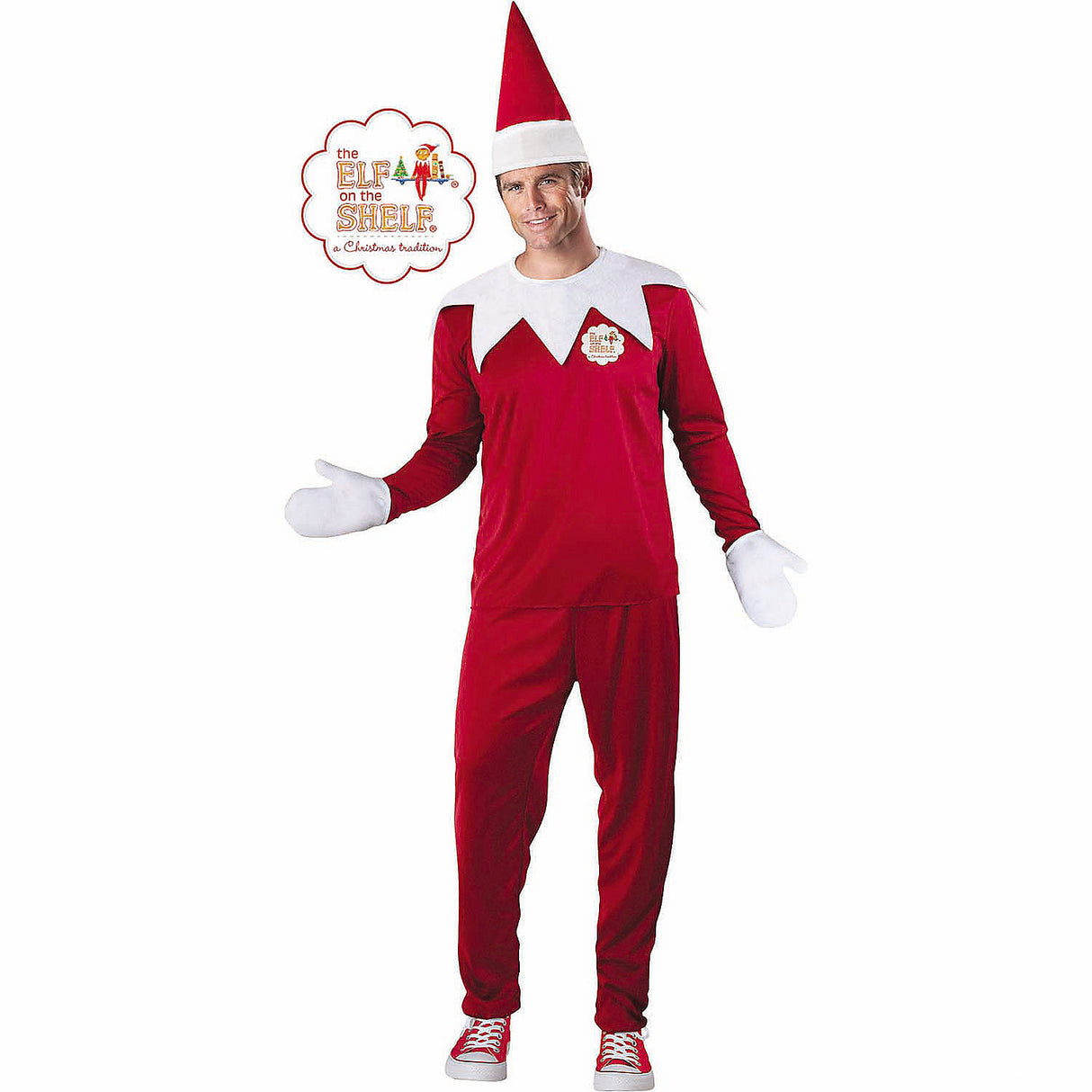 Adults Elf on the Shelf Mister Elf Costume for Christmas Themed Events Holiday Parties and Festive Celebrations