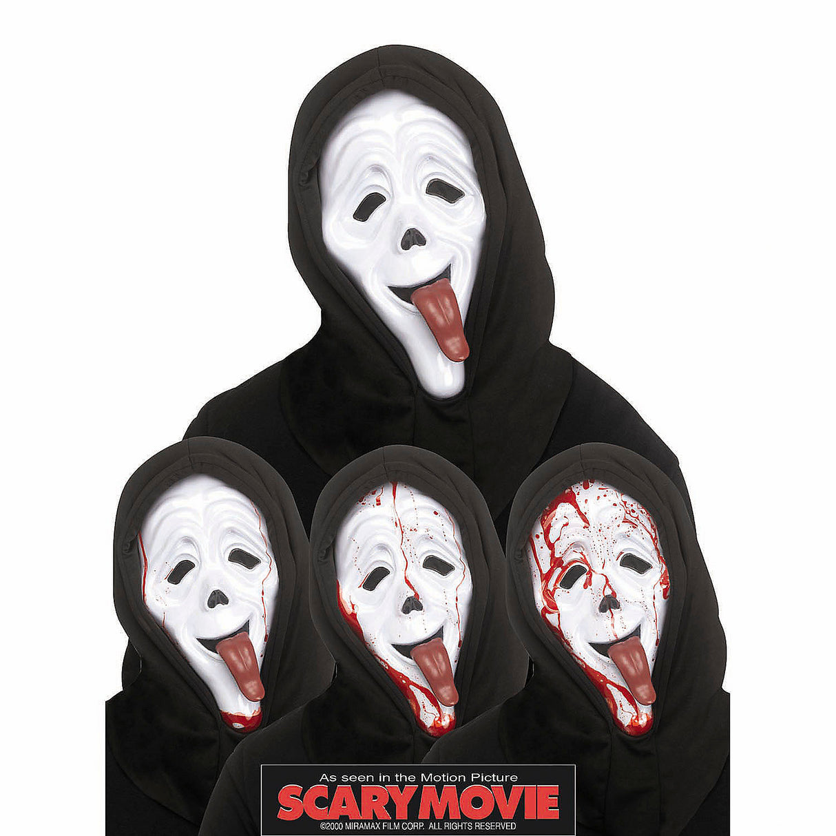Adults Scary Movie Bleeding Full Mask for Halloween Parties Costume Events and Horror Theme Celebrations