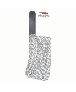 16 1/2" Ghost Face Bling Cleaver with Rhinestones Costume Accessory