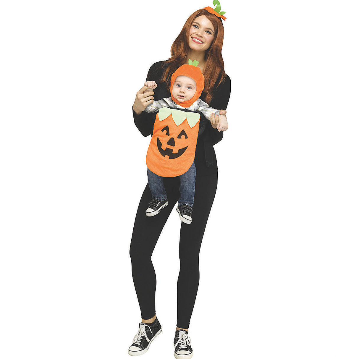 Adorable Baby Carrier Pumpkin Costume for Halloween Family Photos Community Events